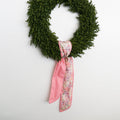 Pink & Mauve Floral Wreath Sash w/ Polka Dot Back
