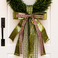Winter Reindeer Ribbon Bow and Sash