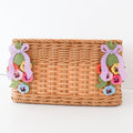 6" Pansy Cutout Felt Lavender With Clip, Yellow, Pink, and Blue