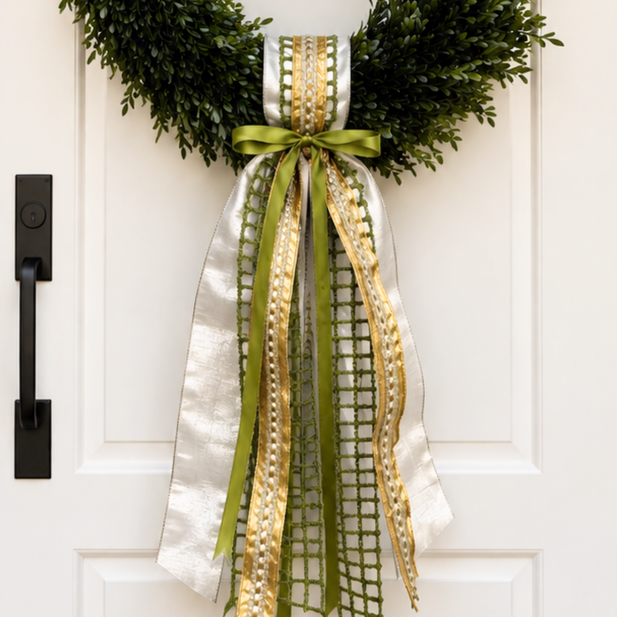 Midnight Holiday Wreath Sash
