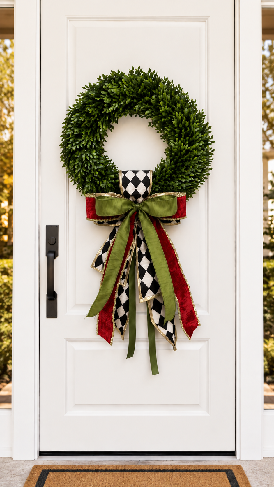 Holiday Court Ribbon Bow and Sash
