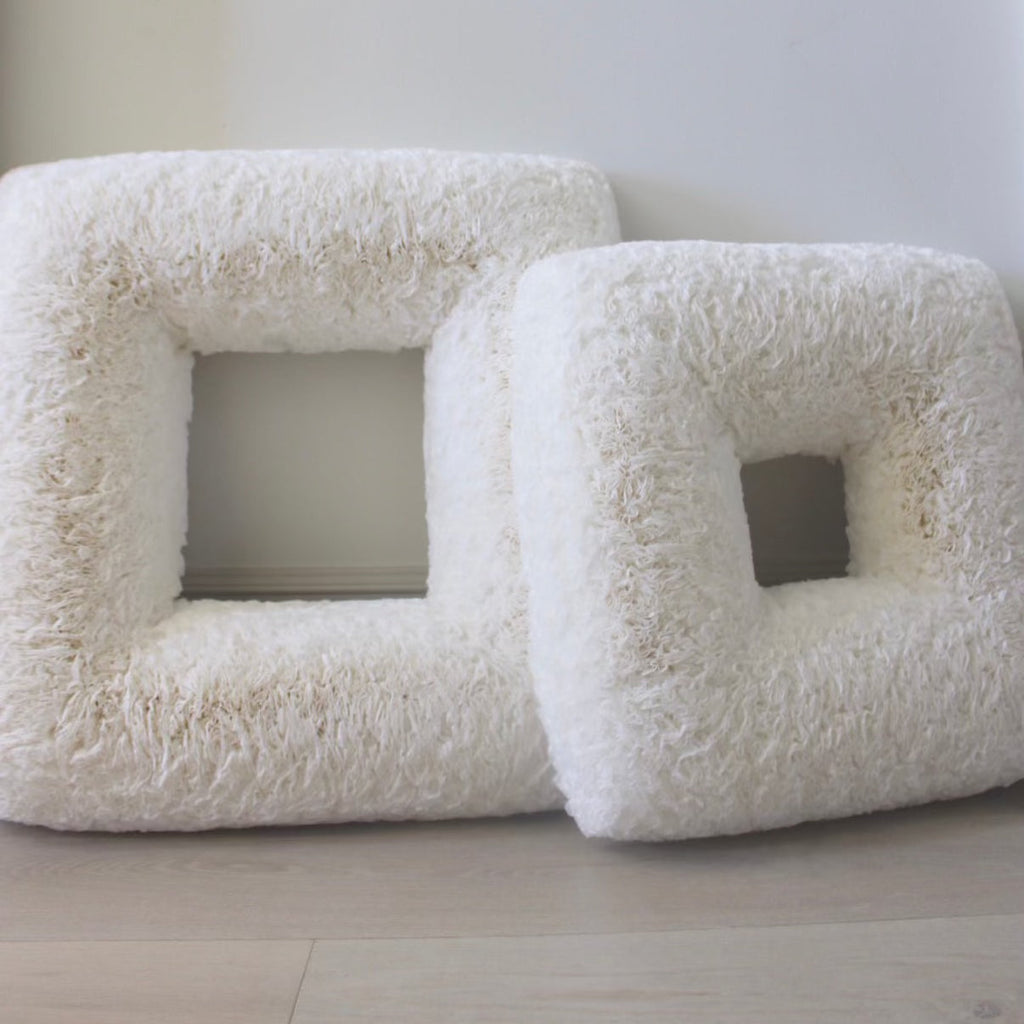 White Square Coffee Filter Wreath