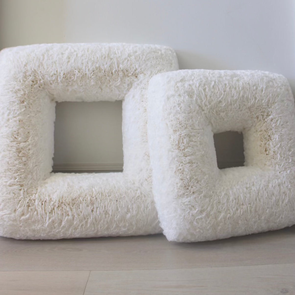 White Square Coffee Filter Wreath