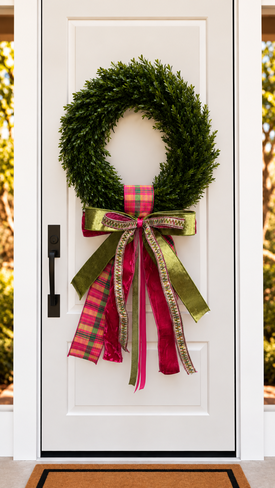 Festive Reindeer Ribbon Bow and Sash