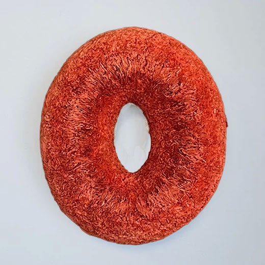 Burnt-Orange Oval Coffee Filter Wreath