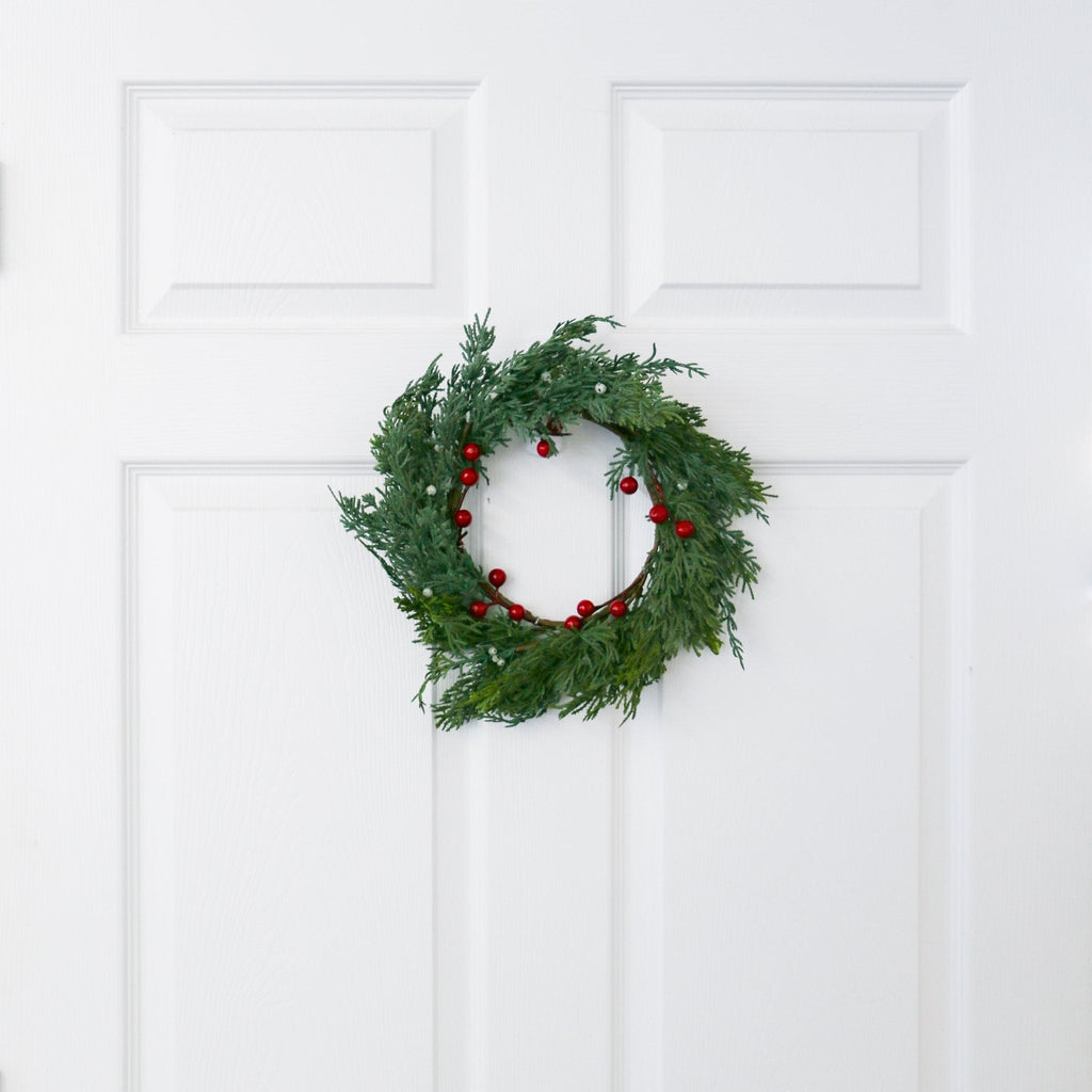 Cedar Wreath with Berries | 11.4-inch
