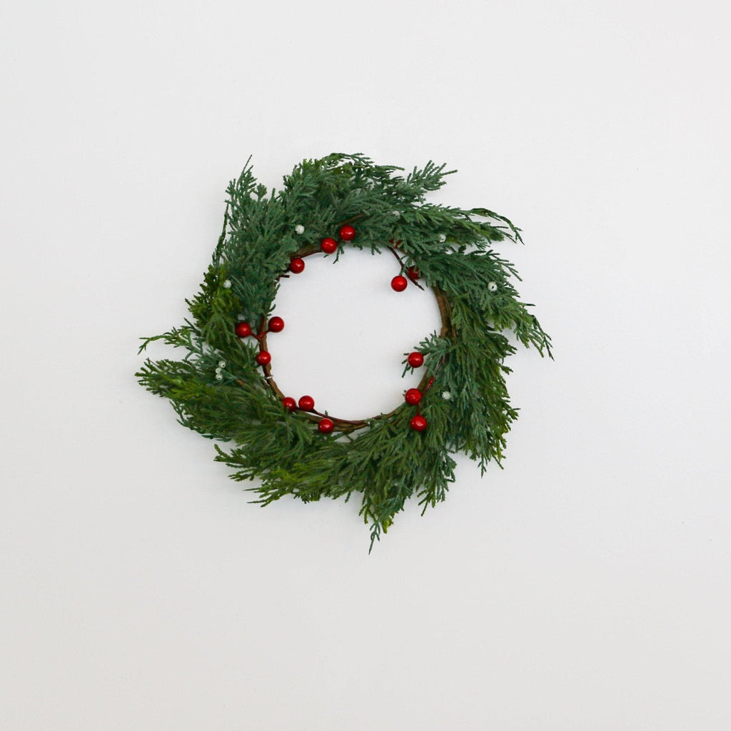 Cedar Wreath with Berries | 11.4-inch