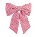 Classic Holiday Stripe Double-Tail Bow | Large