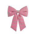 Classic Holiday Stripe Double-Tail Bow | Small