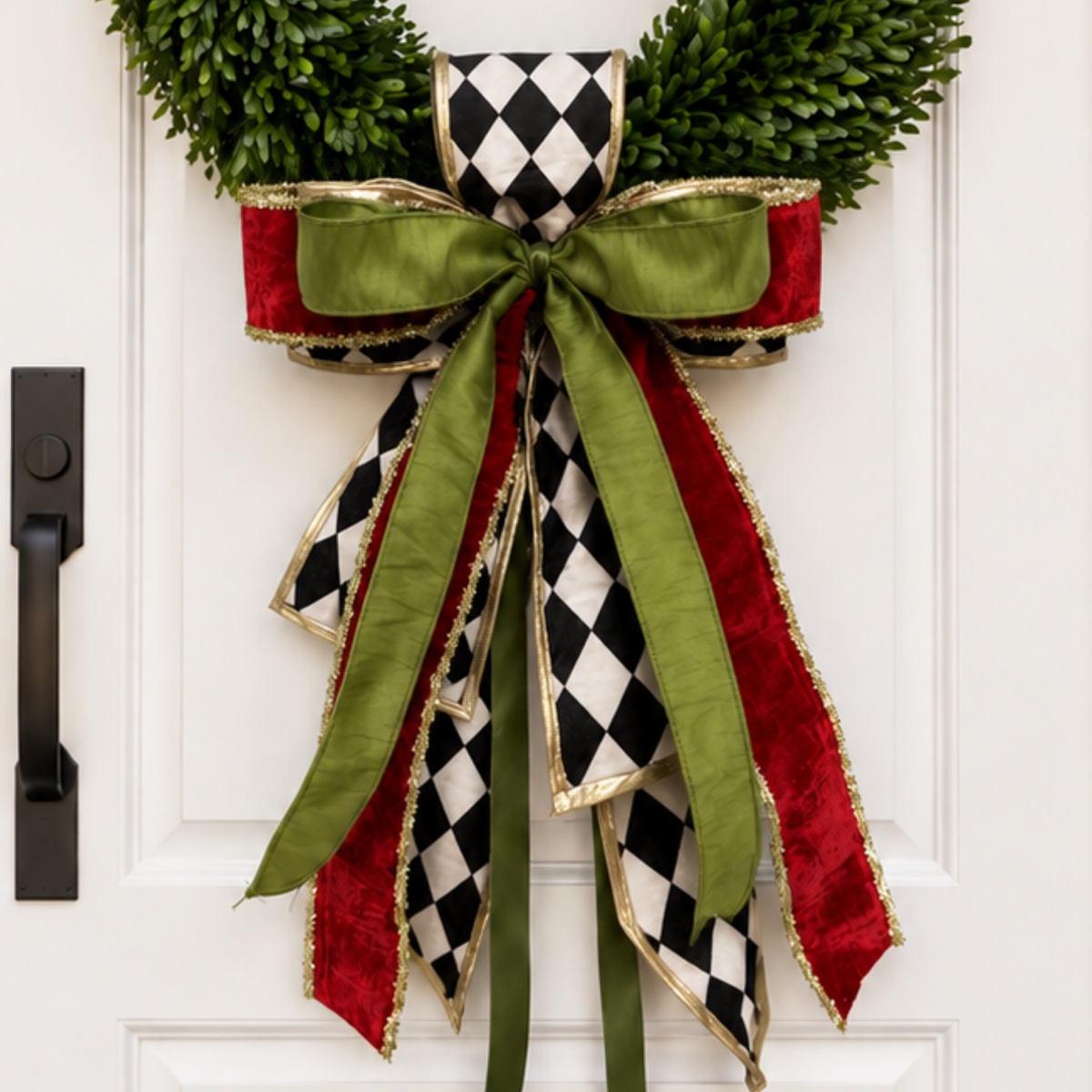Holiday Court Ribbon Bow and Sash
