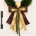 Classic Tartan Christmas Ribbon Bow