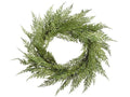 Faux Cedar Wreath  | 12-inch