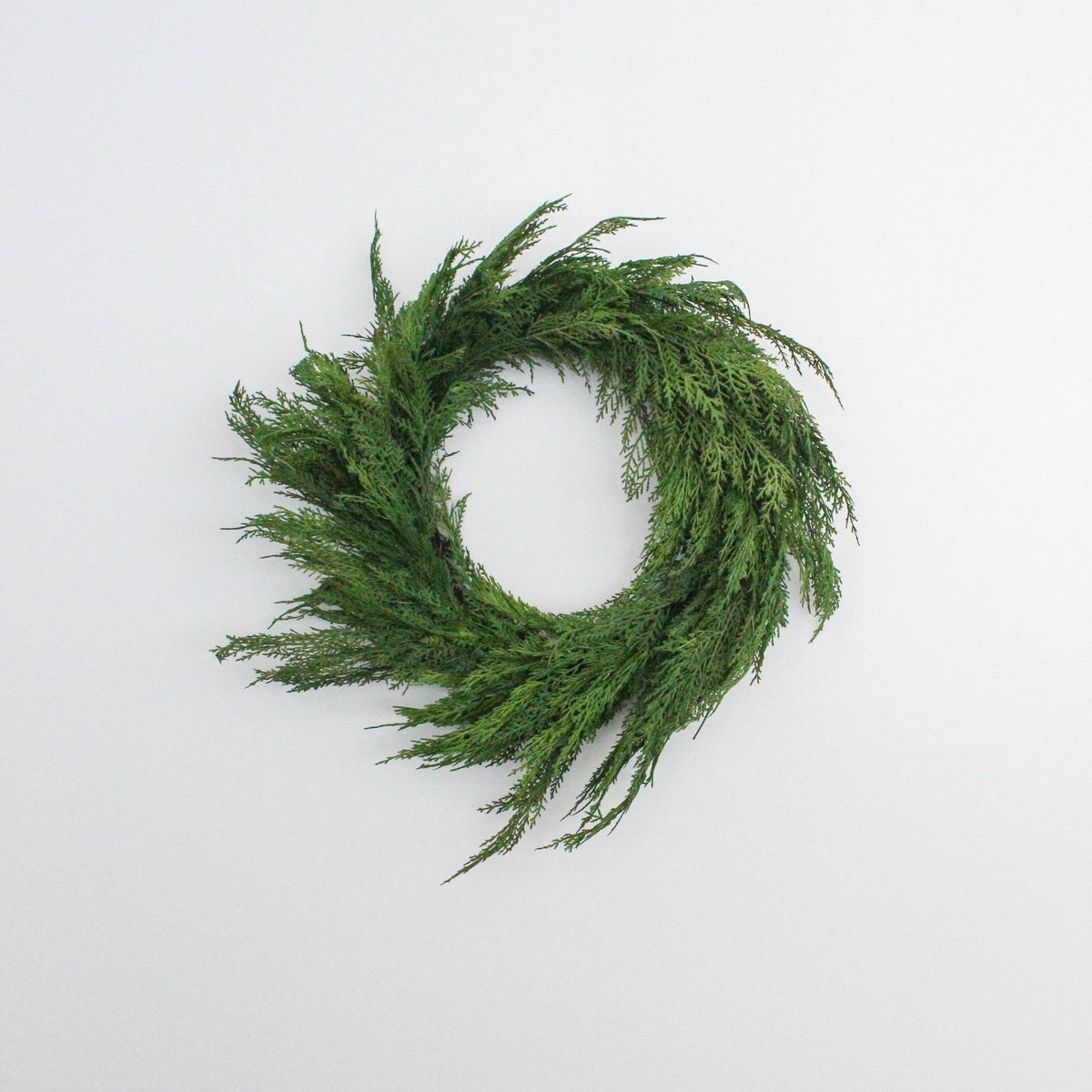 Faux Cedar Wreath | Small | 24-inch