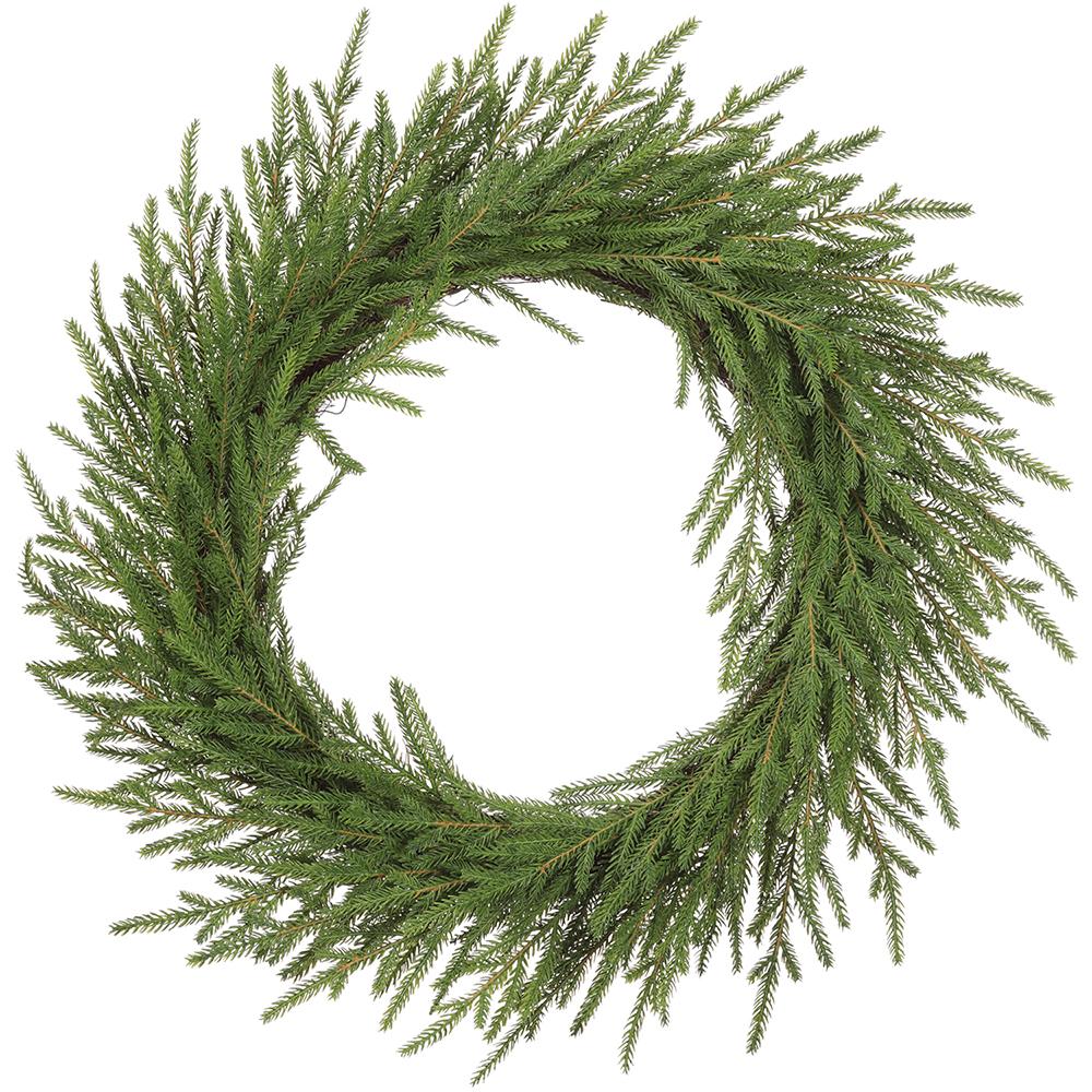 Faux Cypress Wreath  | 22-inch