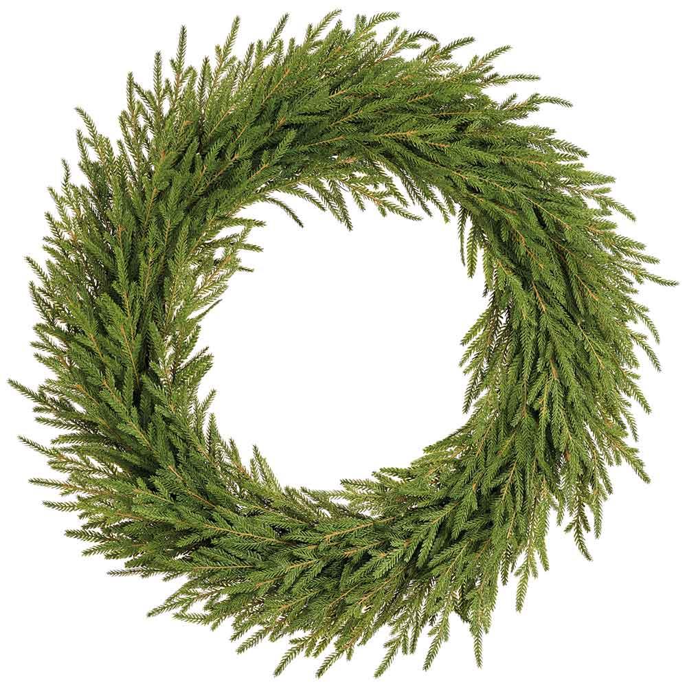 Faux Cypress Wreath  | 32-inch