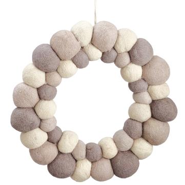 Pompom Wreath | 11-inches