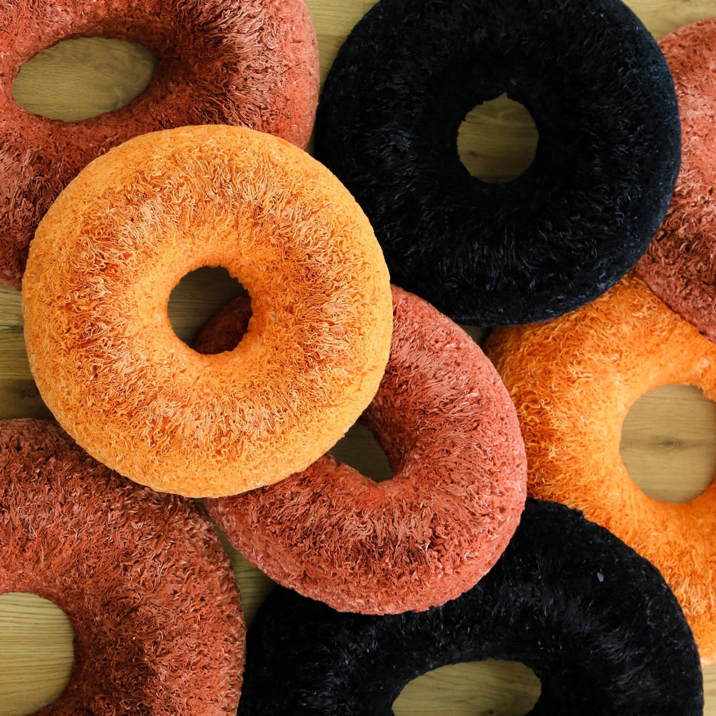 Pumpkin-Orange Coffee Filter Wreath