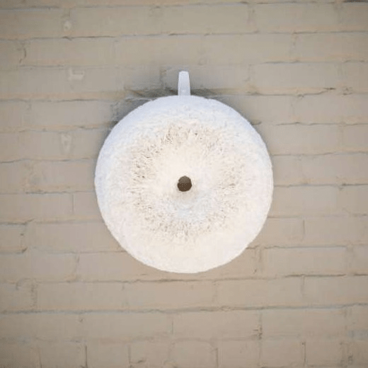 White Coffee Filter Wreath