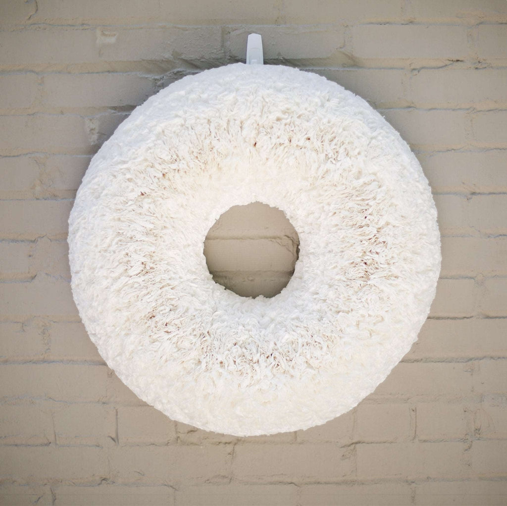 White Coffee Filter Wreath