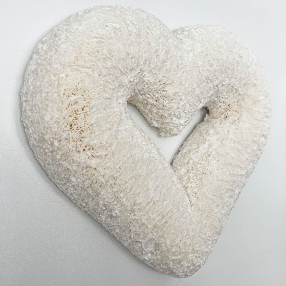 White Heart Coffee Filter Wreath