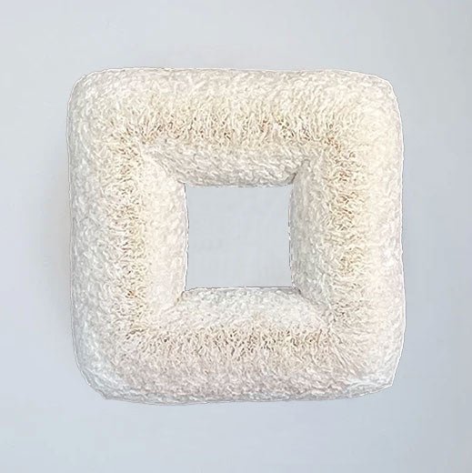 White Square Coffee Filter Wreath