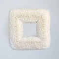 White Square Coffee Filter Wreath